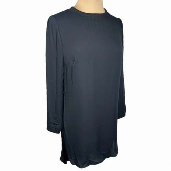 Amanda Uprichard minimalist black high low mini dress tunic 90’s chic CBK small - Picture 4 of 9